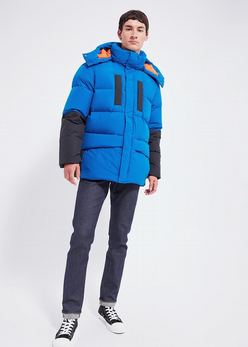 Men Pyrenex Alpha Down Jackets Blue | HCS417S6710