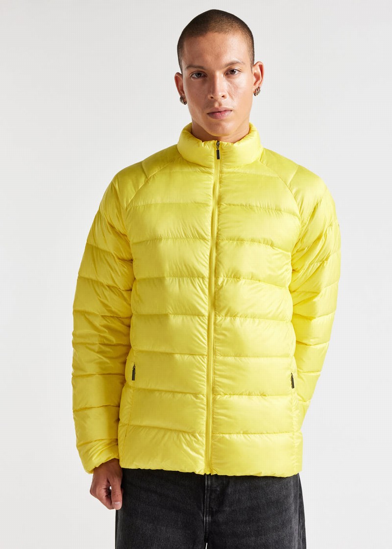 Men Pyrenex Arial Lightweight Packable Down Jackets Yellow | HNZ671Z0879