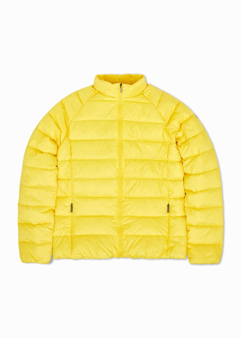 Men Pyrenex Arial Lightweight Packable Down Jackets Yellow | HNZ671Z0879