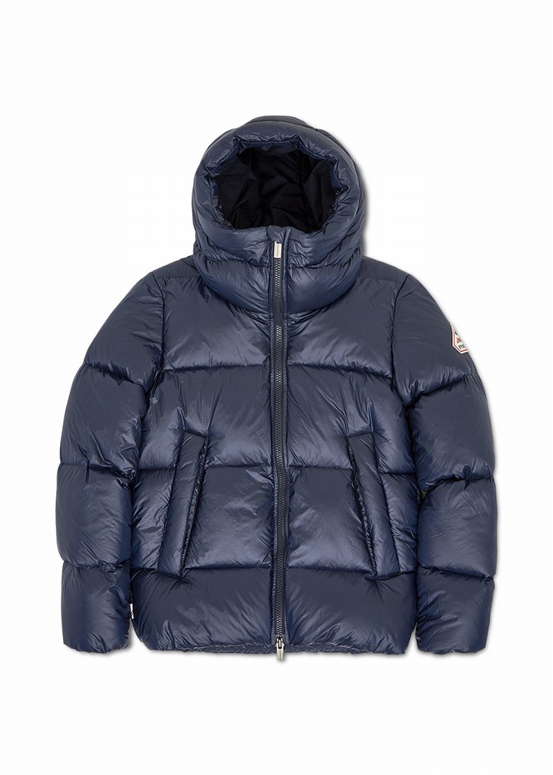 Men Pyrenex Barry Warm Down Jackets Navy | HUV276V2818