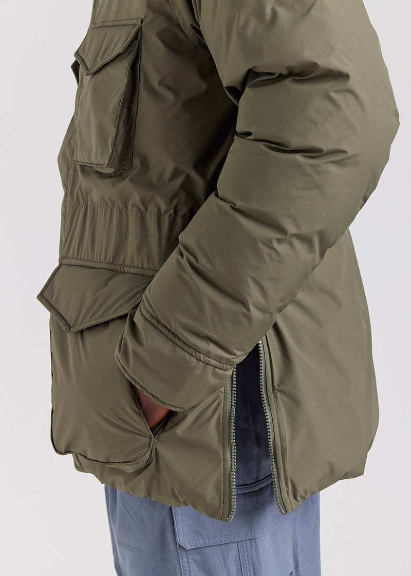 Men Pyrenex Bazus In Natural Parka Green | HBT500T9457