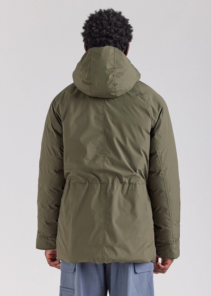 Men Pyrenex Bazus In Natural Parka Green | HBT500T9457