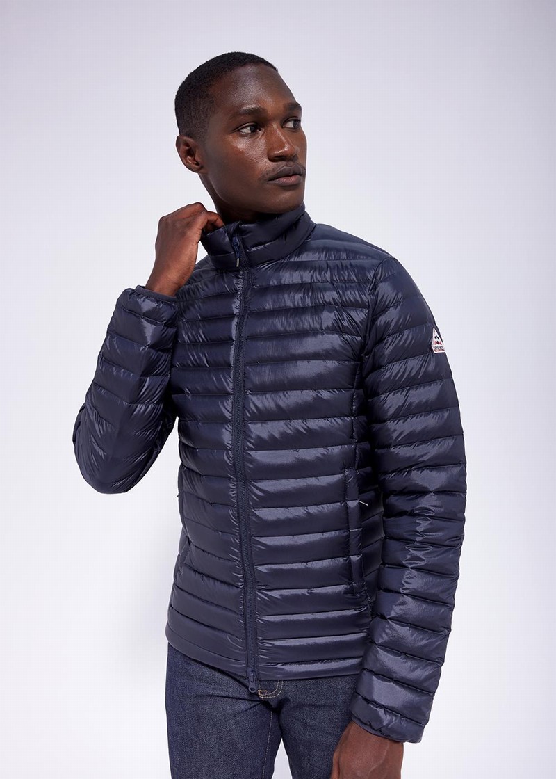 Men Pyrenex Bruce Sc Technical Down Jackets Navy | HWR092R2223