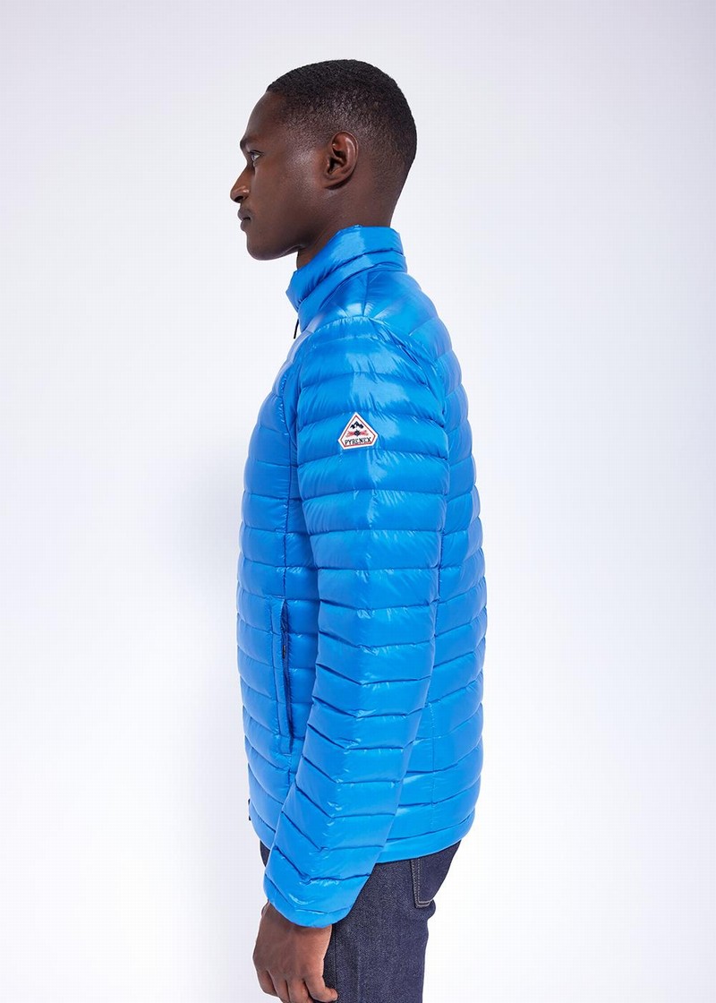 Men Pyrenex Bruce Sc Technical Down Jackets Blue | HVF183F8997