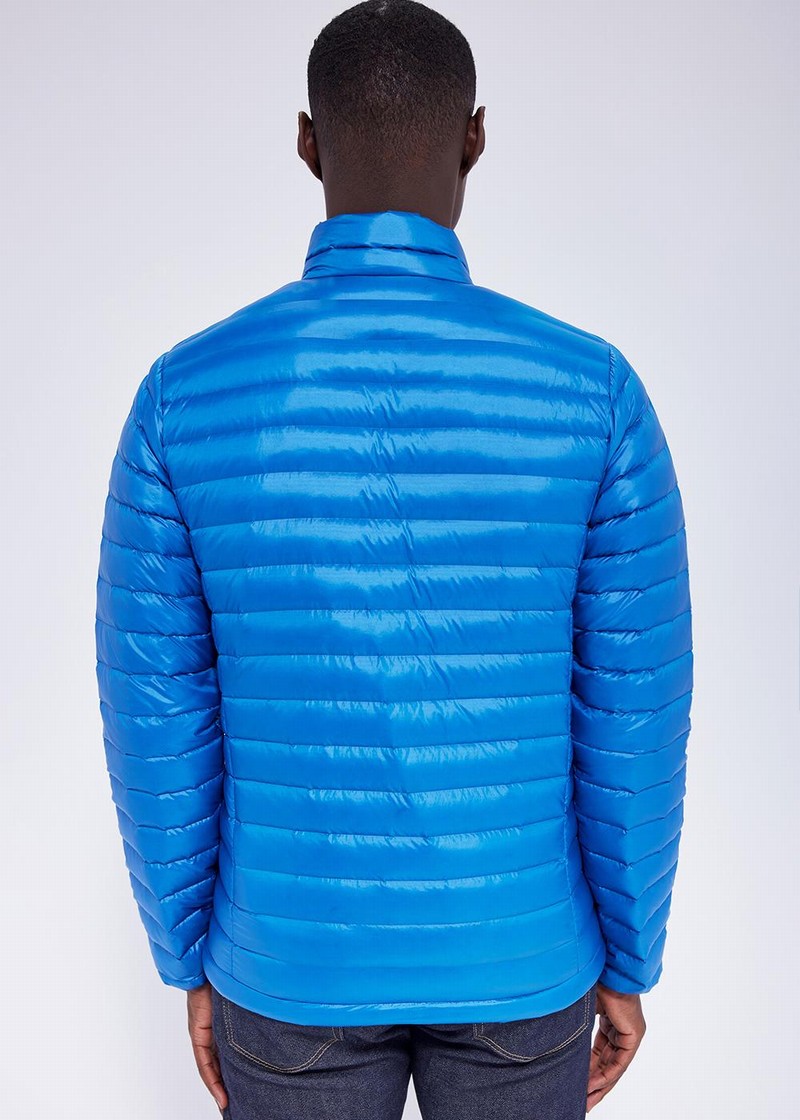 Men Pyrenex Bruce Sc Technical Down Jackets Blue | HVF183F8997