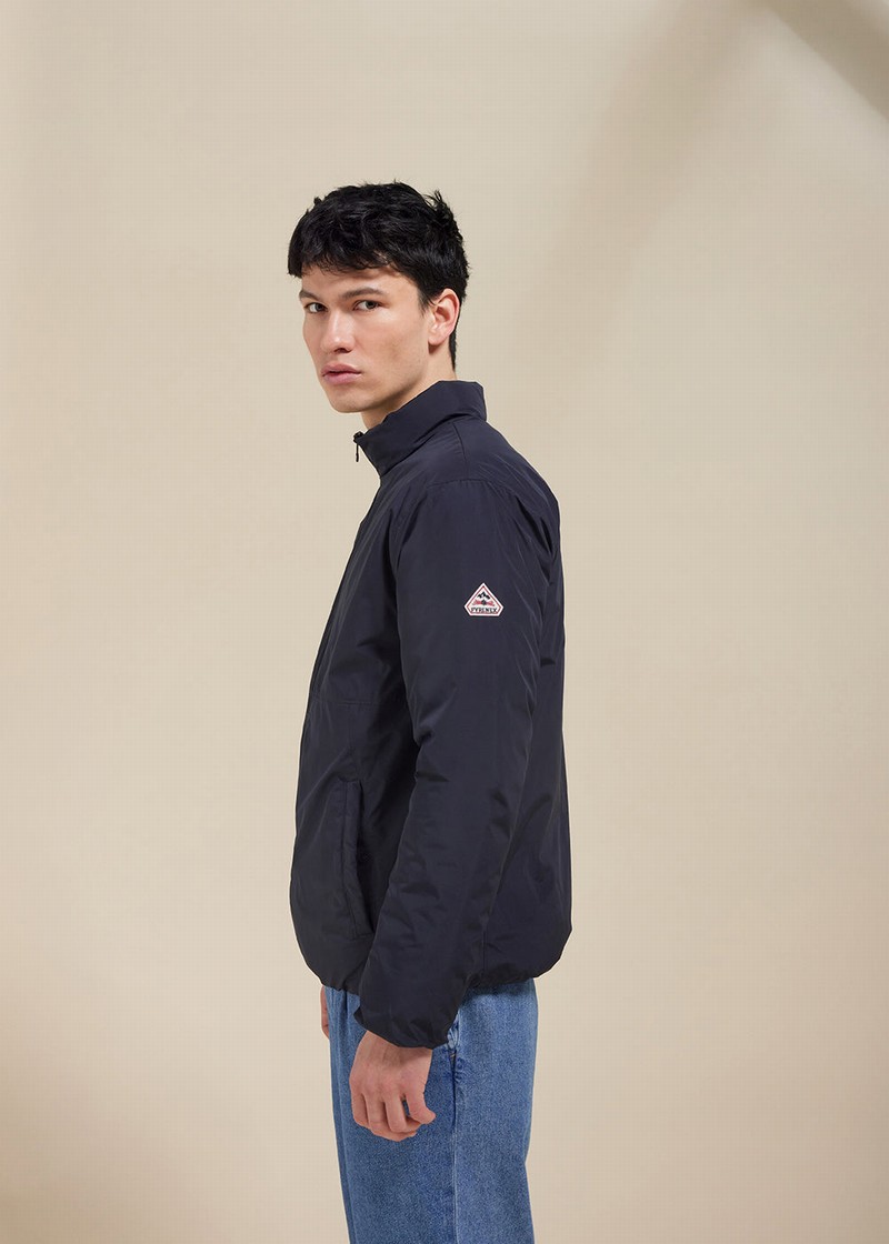 Men Pyrenex Clark Light Jackets Navy | HWC830C5466