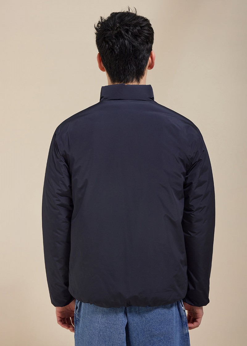 Men Pyrenex Clark Light Jackets Navy | HWC830C5466