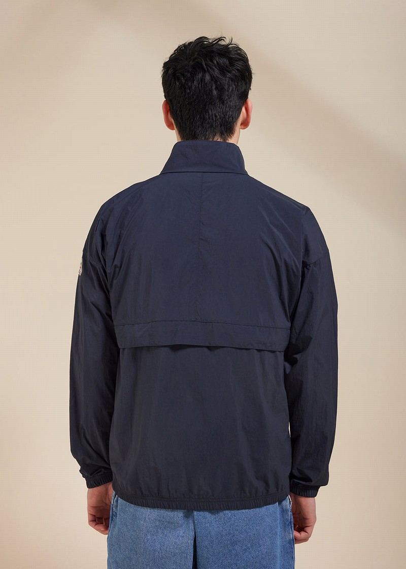 Men Pyrenex Cyclic Windbreaker Navy | HTP318P8531