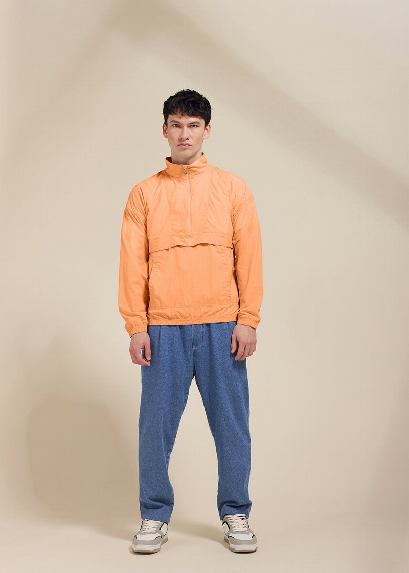 Men Pyrenex Cyclic Windbreaker Orange | HOT147T9723