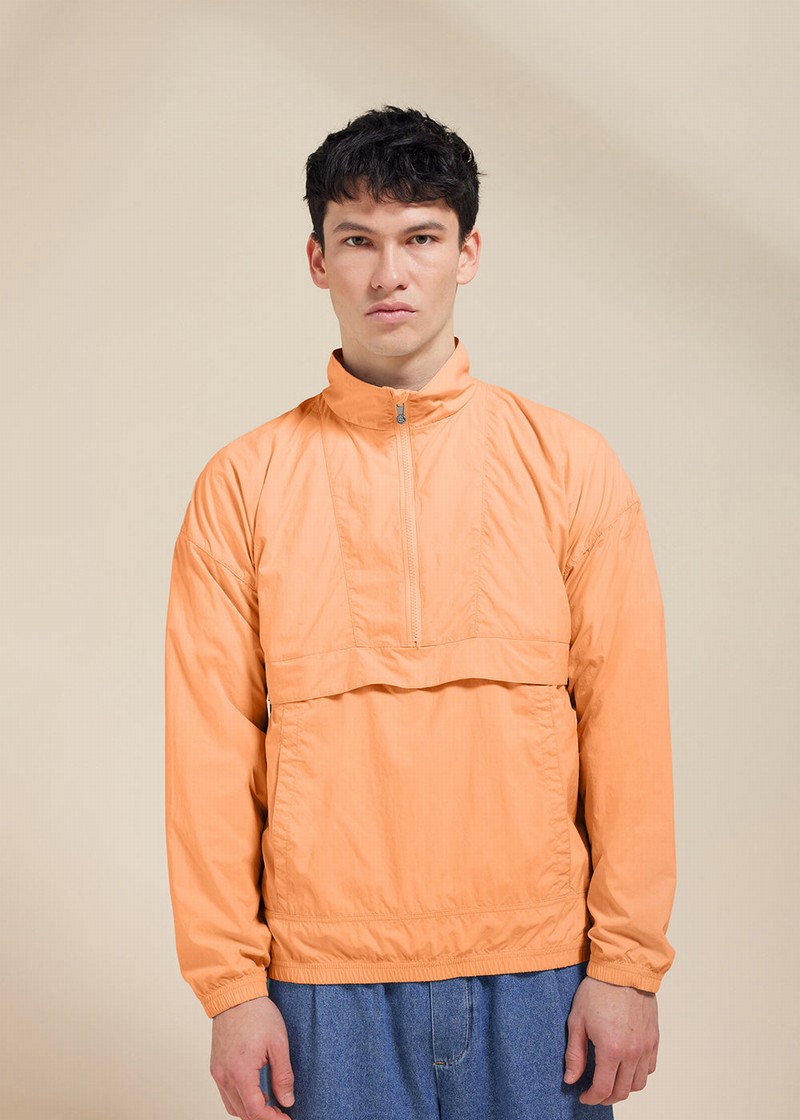 Men Pyrenex Cyclic Windbreaker Orange | HOT147T9723