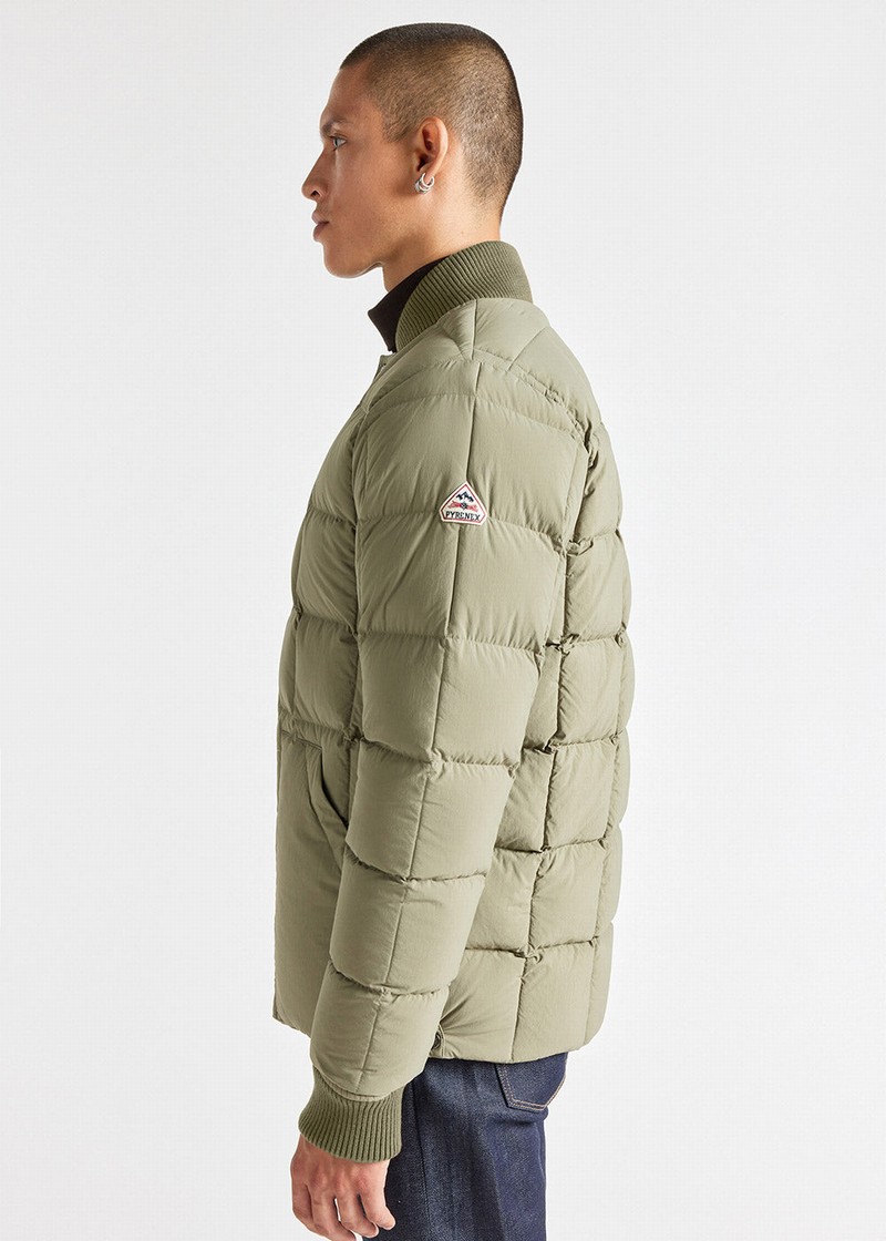 Men Pyrenex Flight Down Jackets Grey | HHM794M5525