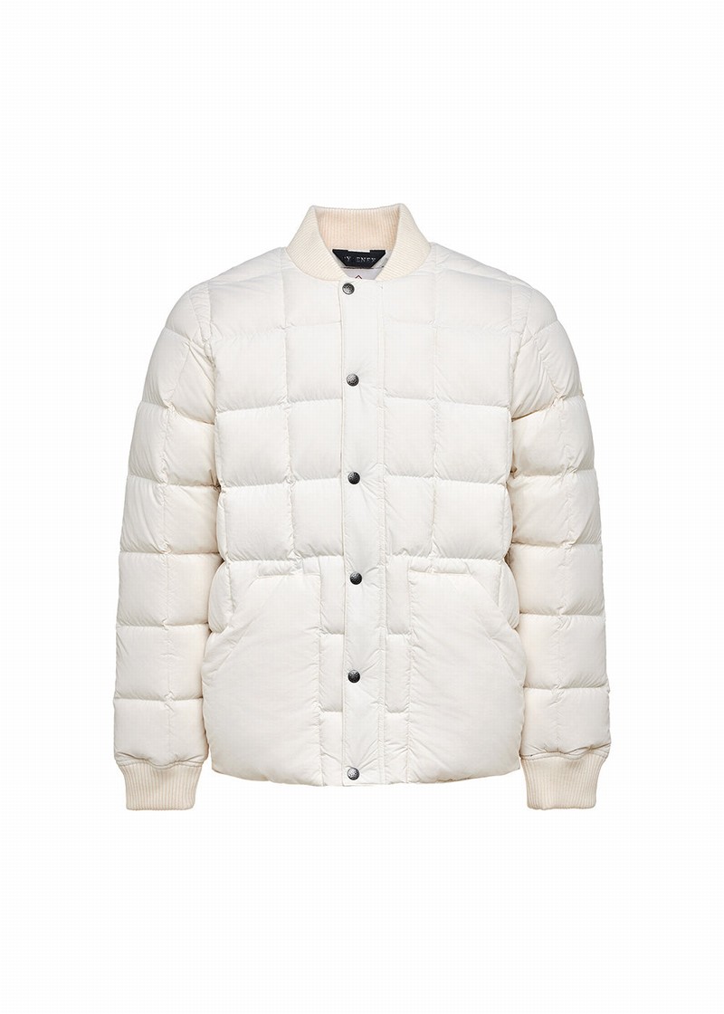 Men Pyrenex Flight Down Jackets White | HPW854W1127