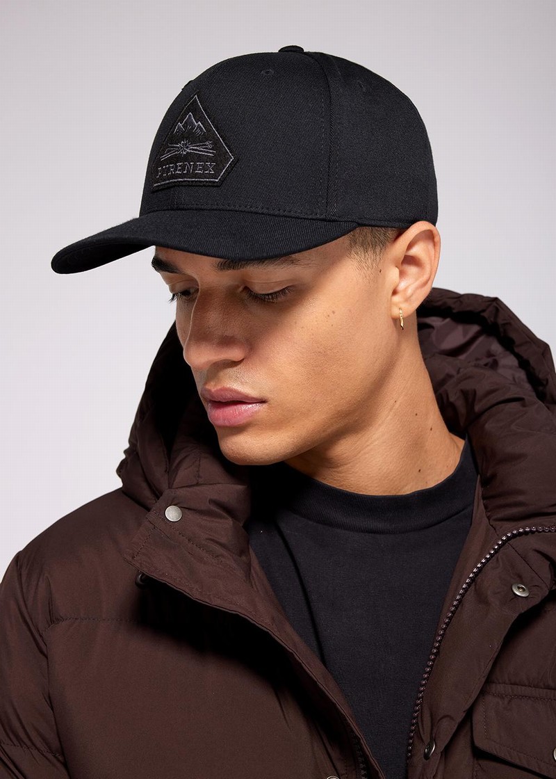 Men Pyrenex George 2 Caps Black | HNY184Y3122