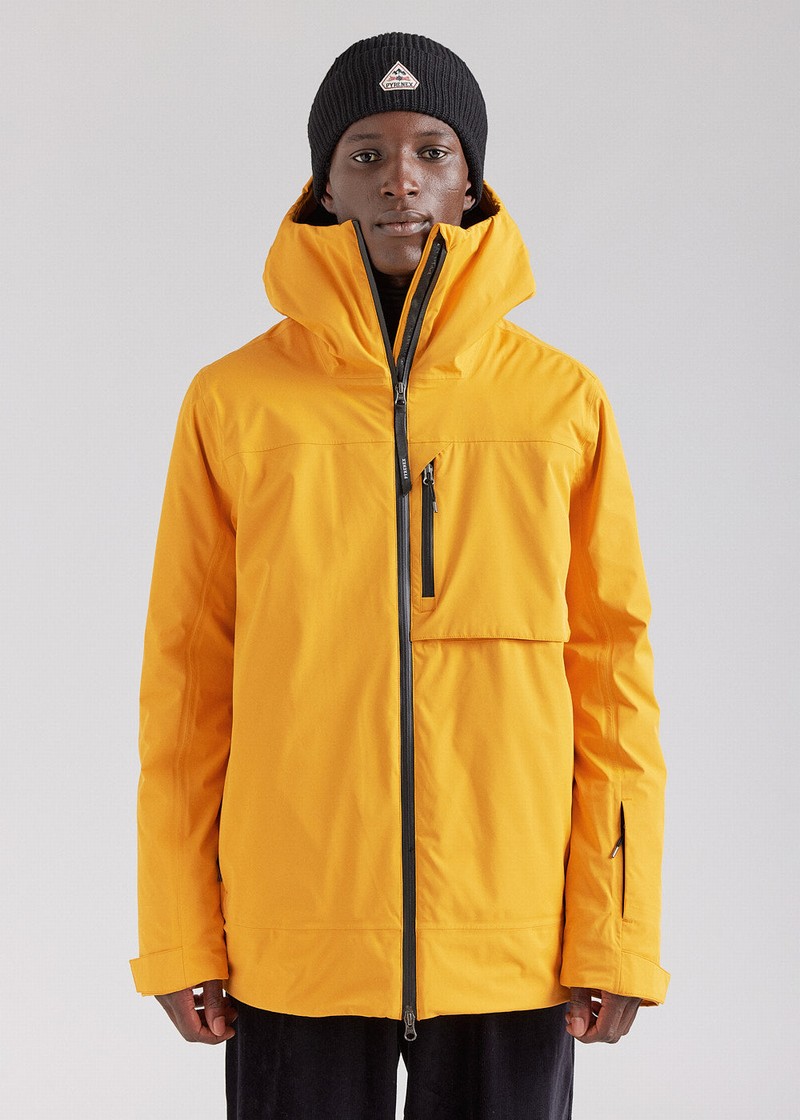 Men Pyrenex Gravity 2 Waterproof In Natural Down Parka Yellow | HDL948L3229