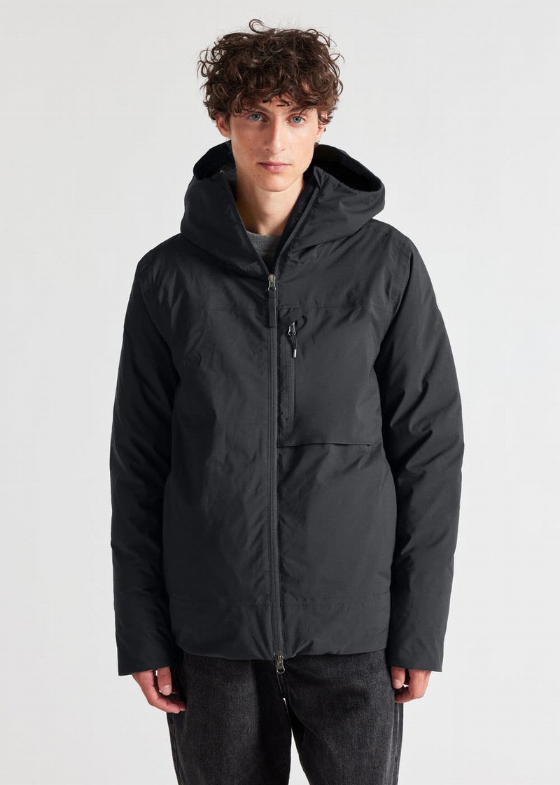 Men Pyrenex Gravity Waterproof Down Jackets Black | HSH917H1870