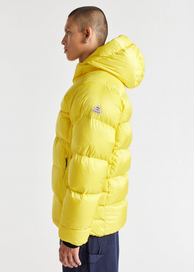 Men Pyrenex Hudson Xp Technical Alpinism Down Jackets Yellow | HSN221N4891