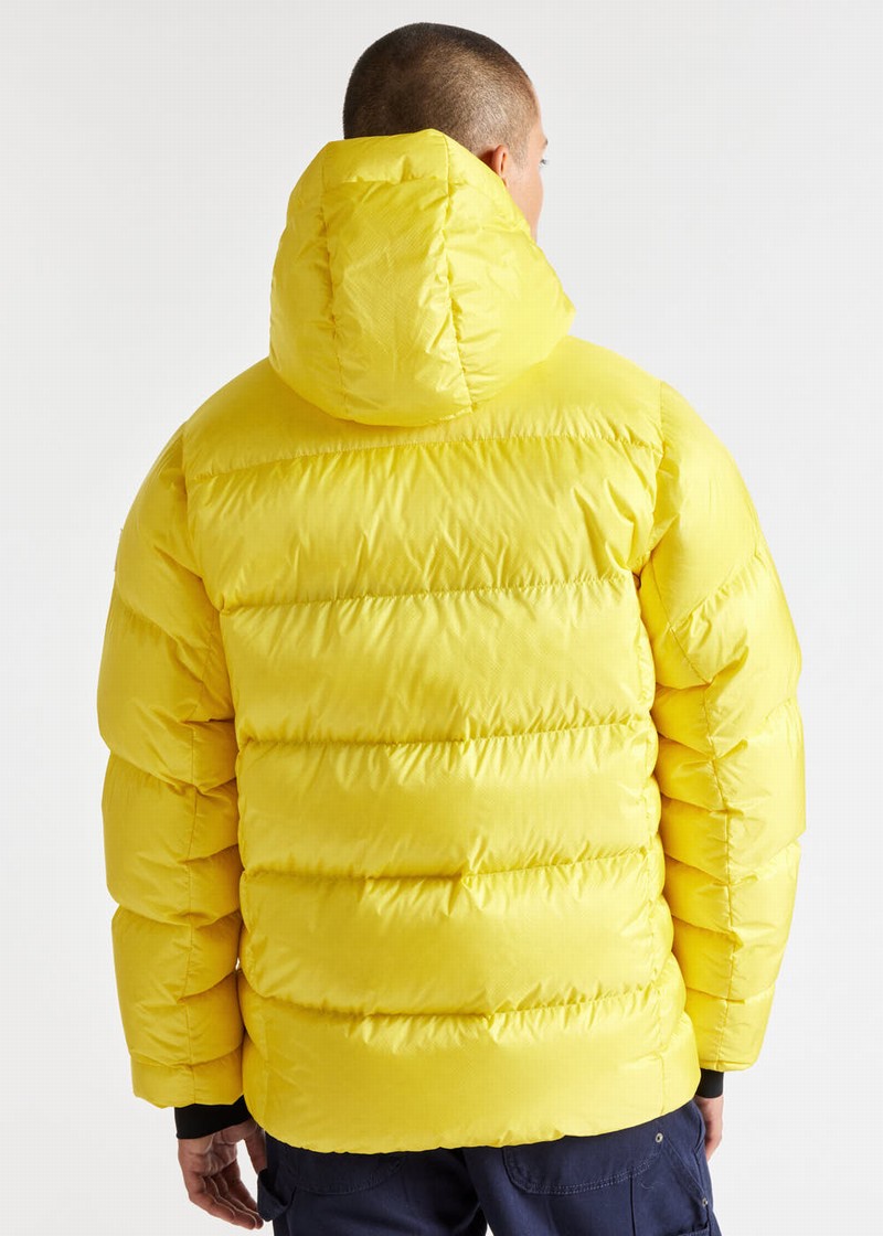 Men Pyrenex Hudson Xp Technical Alpinism Down Jackets Yellow | HSN221N4891