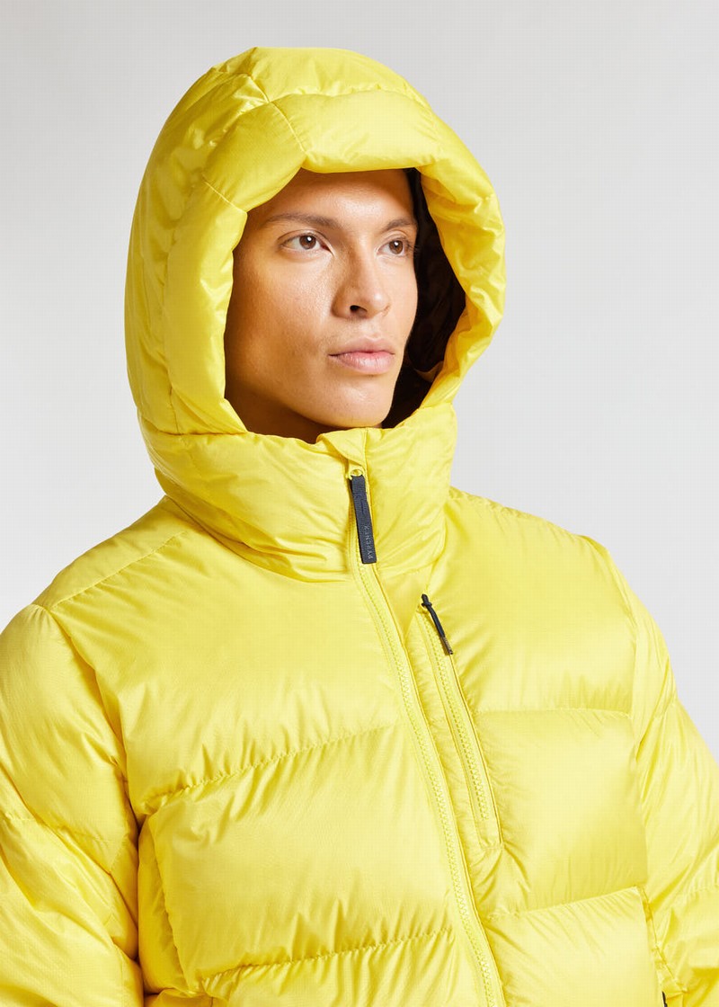 Men Pyrenex Hudson Xp Technical Alpinism Down Jackets Yellow | HSN221N4891