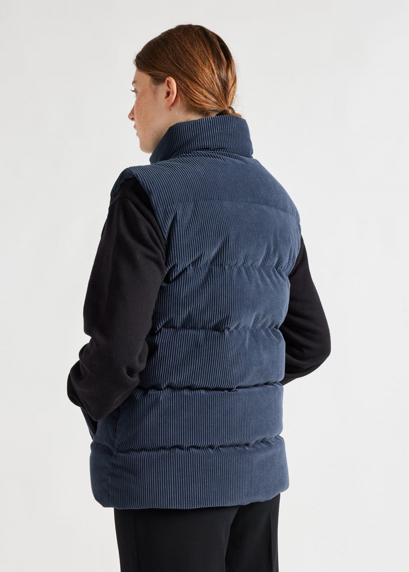 Men Pyrenex John Down Vest Navy | HNR121R4512