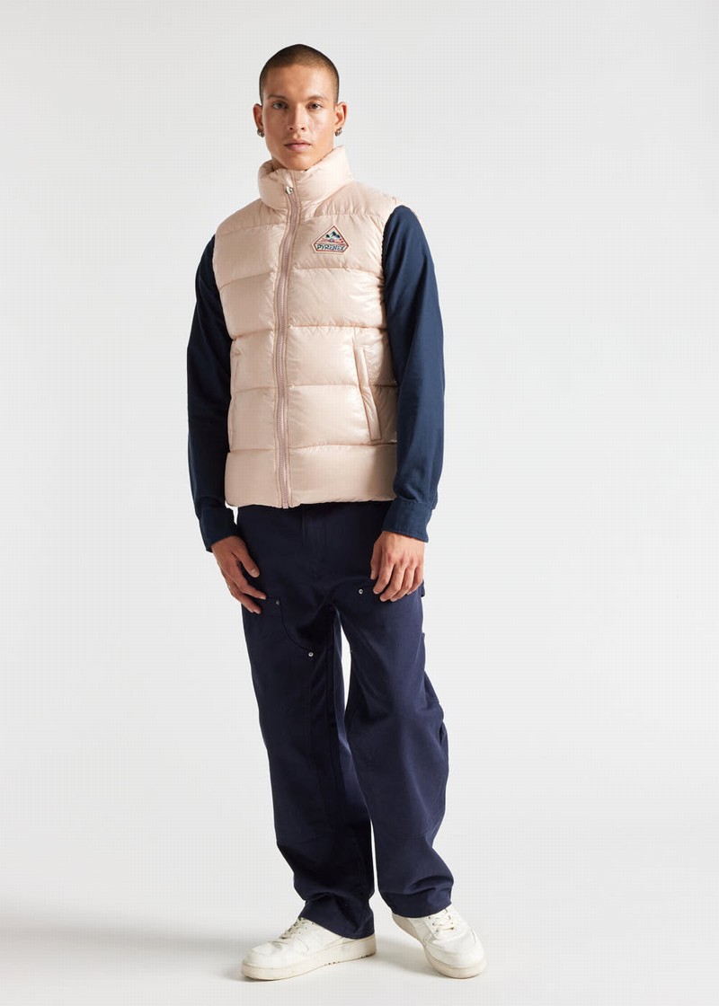 Men Pyrenex John Sleeveless Down Vest Coral | HFL547L7187