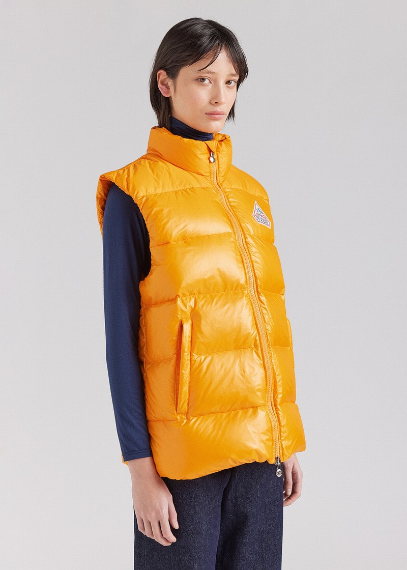 Men Pyrenex John Sleeveless Down Vest Yellow | HLF335F1877