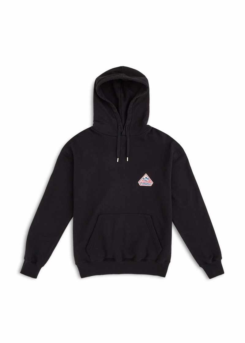 Men Pyrenex Journey Hoodie In Organic Cotton Hoodie Black | HNX774X7427