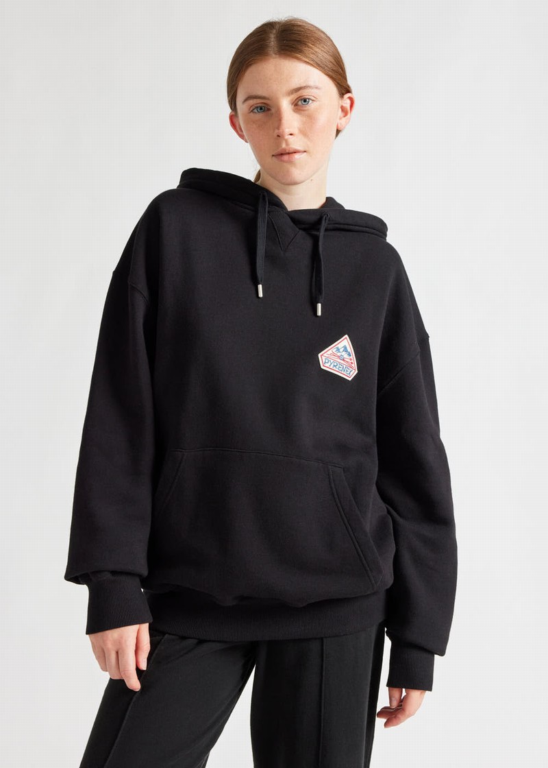 Men Pyrenex Journey Organic Cotton Hoodie Black | HHP757P4836