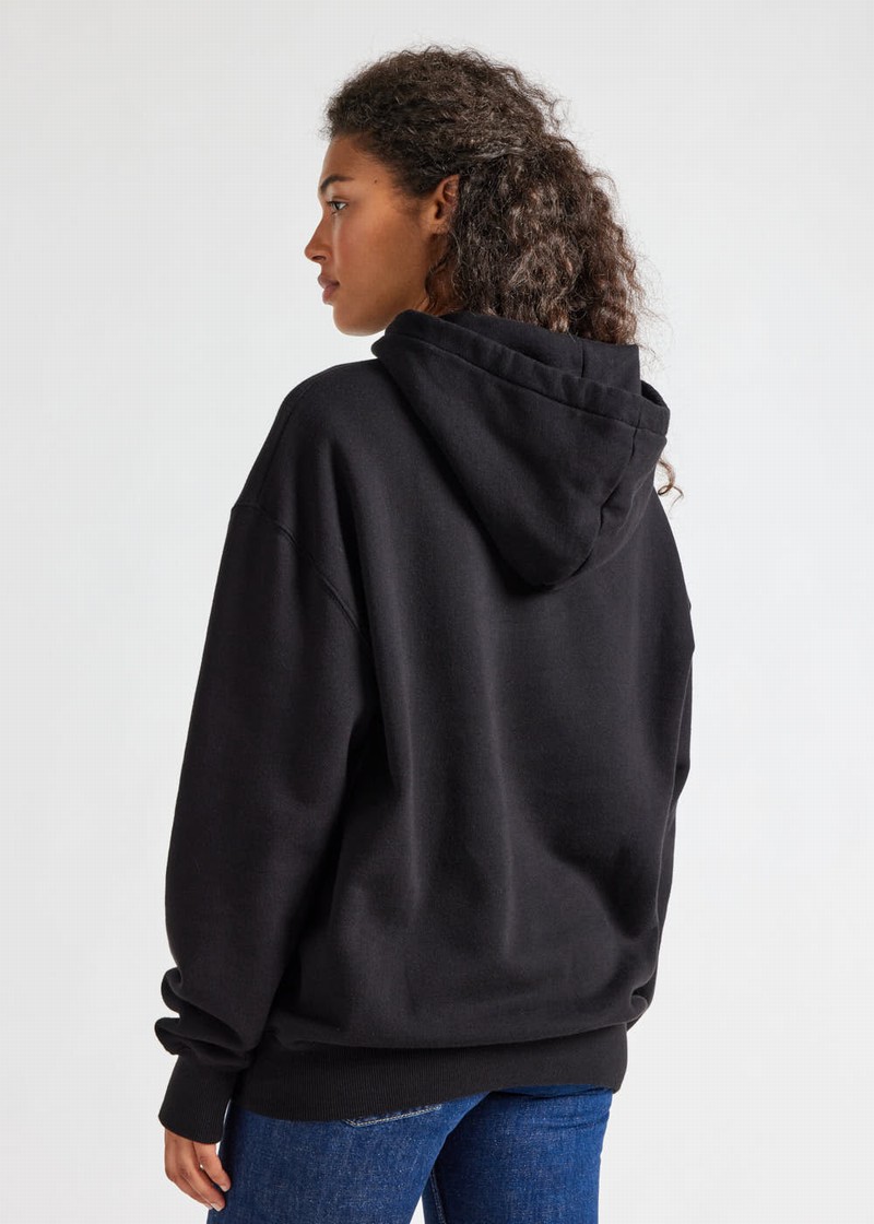 Men Pyrenex Journey Organic Cotton Hoodie Black | HHP757P4836