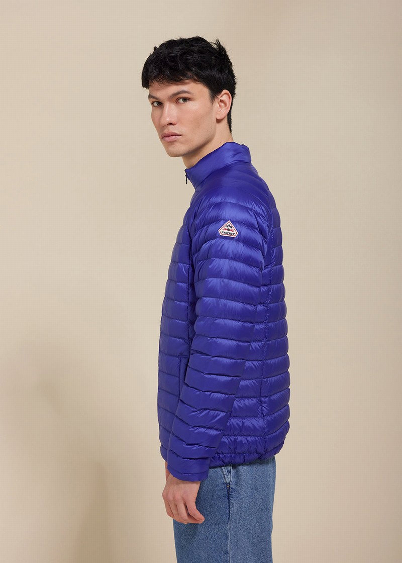 Men Pyrenex Light Down Jackets Blue | HNZ900Z4019