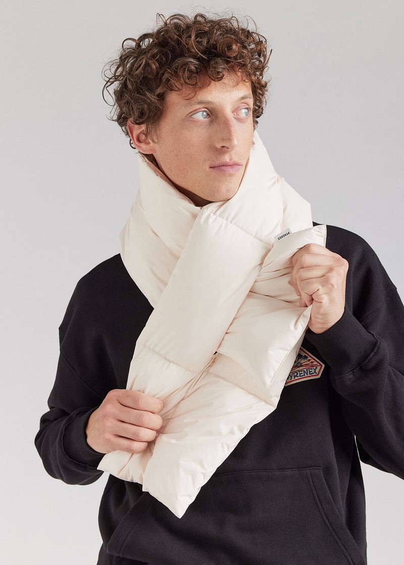 Men Pyrenex Luciana Scarf White | HBY739Y8356