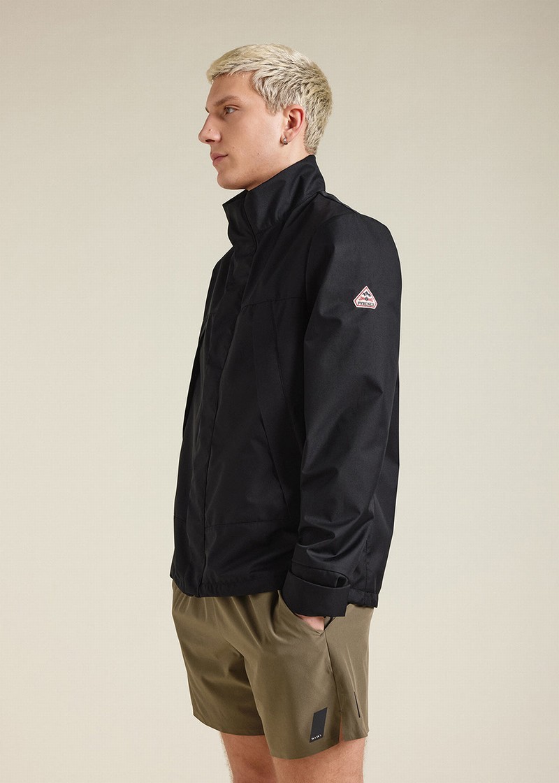 Men Pyrenex Marek Waterproof Jackets Black | HXQ511Q1968