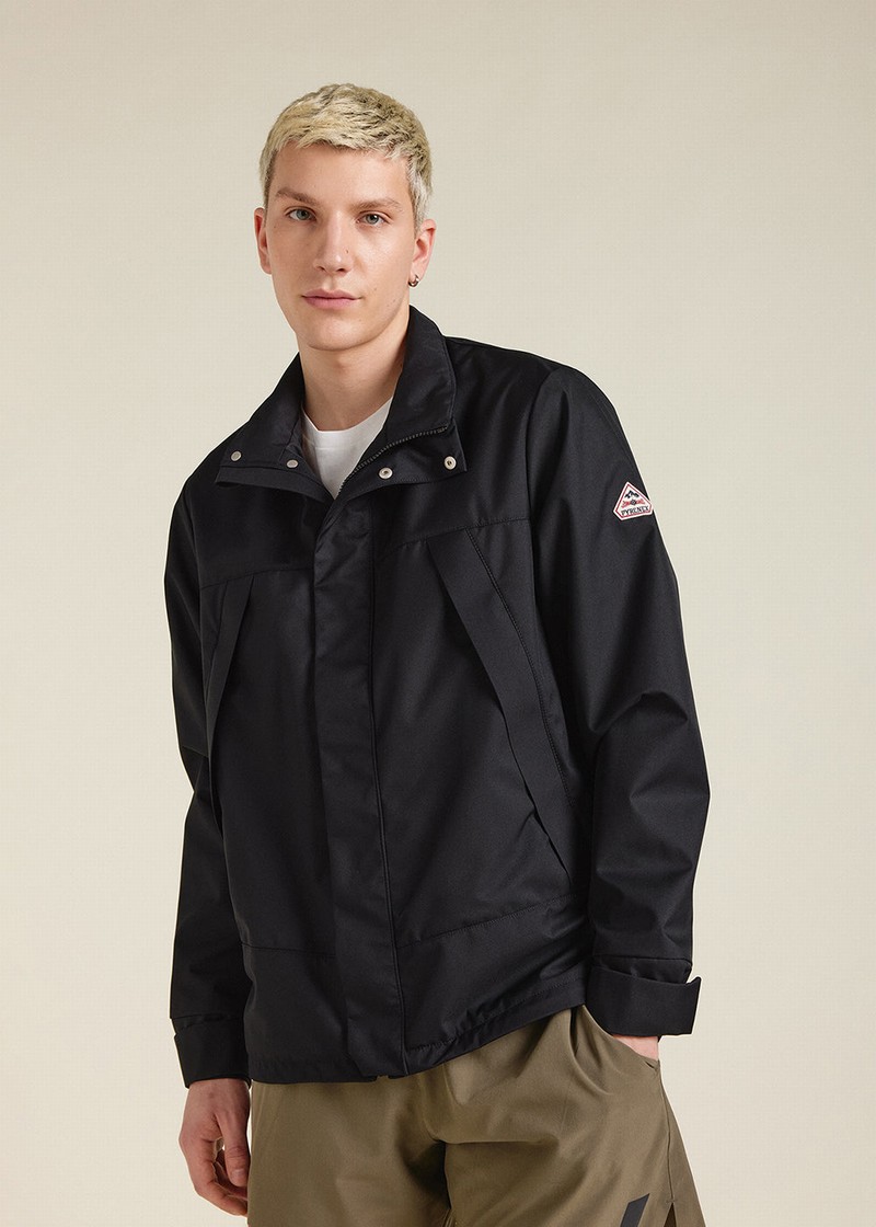 Men Pyrenex Marek Waterproof Jackets Black | HXQ511Q1968