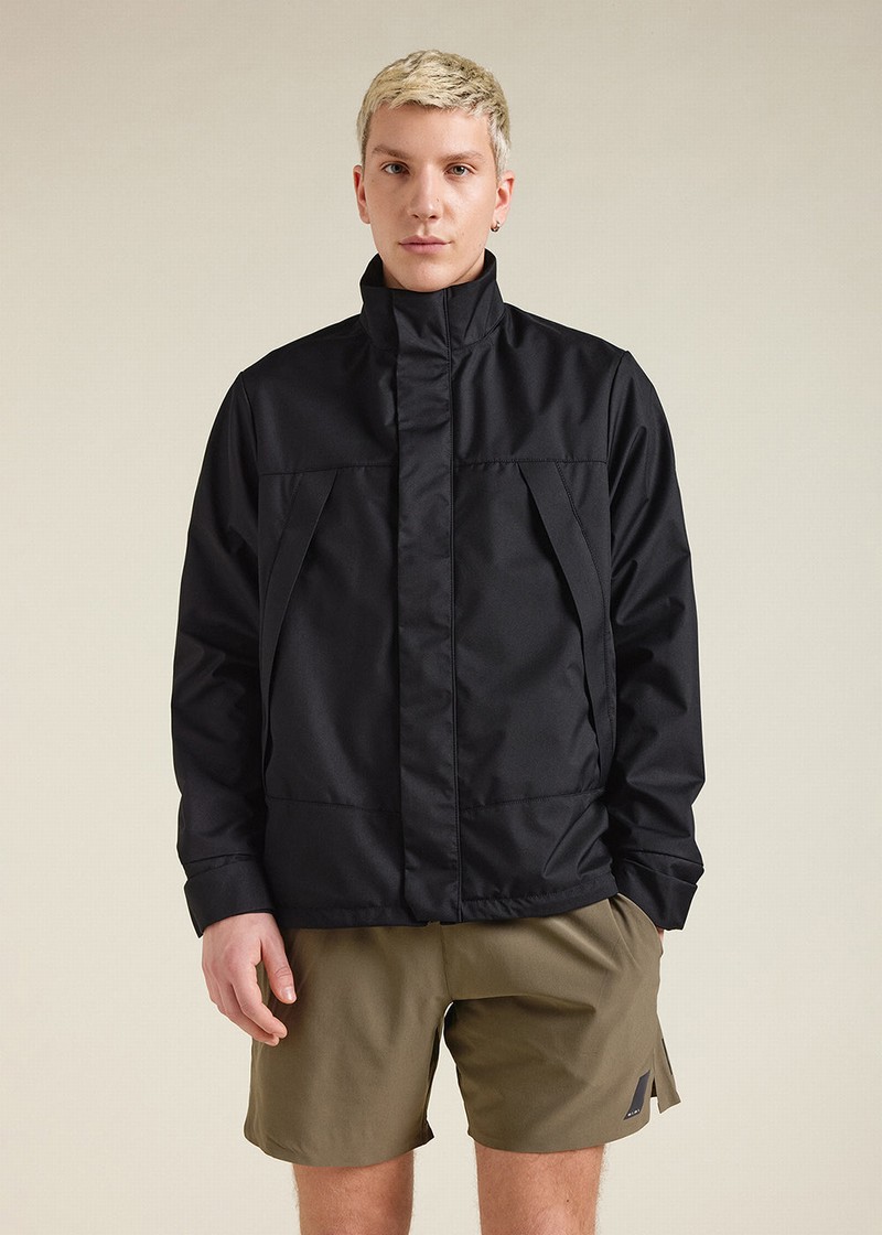 Men Pyrenex Marek Waterproof Jackets Black | HXQ511Q1968