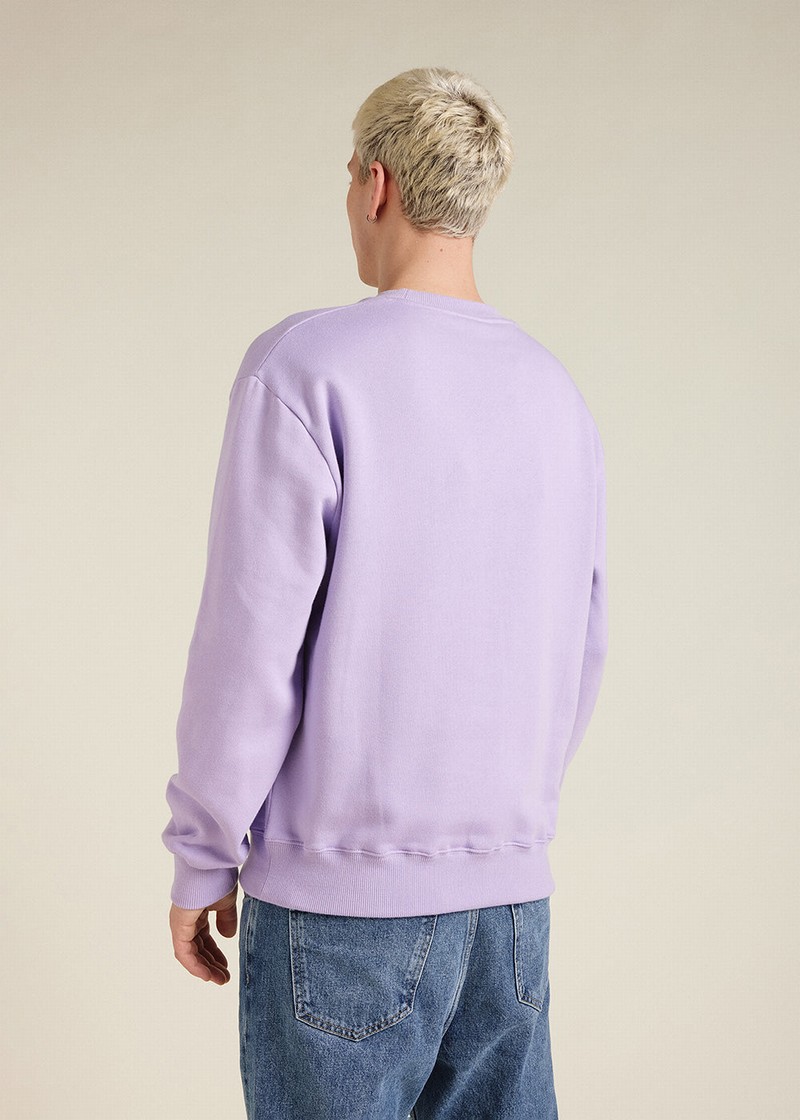 Men Pyrenex Phase Organic Cotton Sweaters Lavender | HZA745A1935