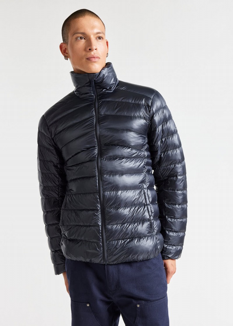 Men Pyrenex Pico Ultralight Down Jackets Navy | HBX198X6101