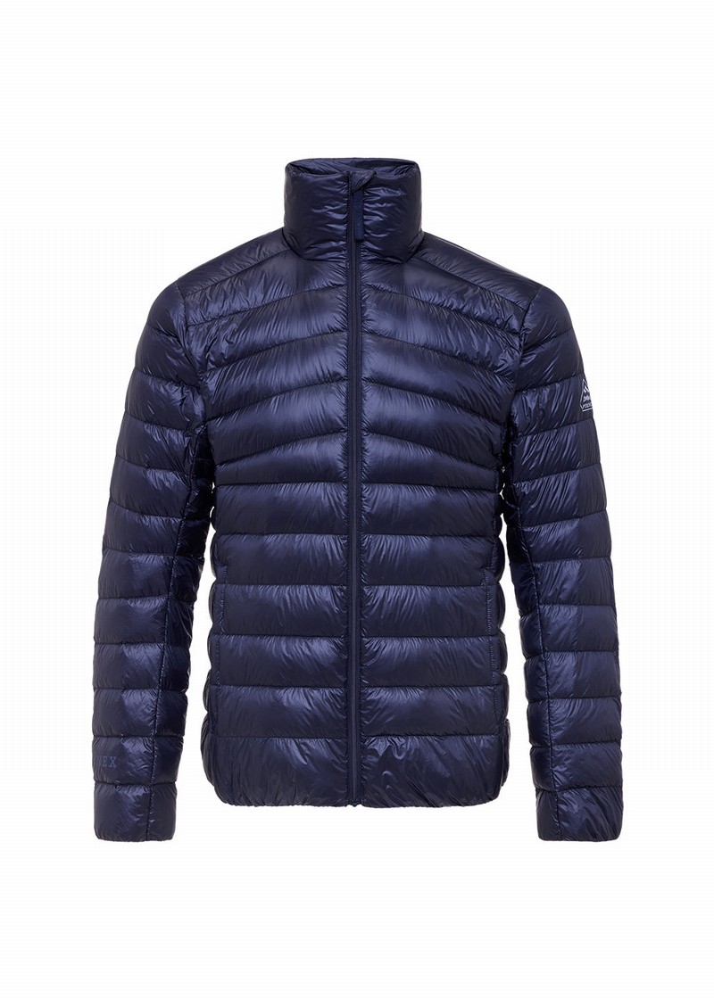 Men Pyrenex Pico Ultralight Down Jackets Navy | HBX198X6101