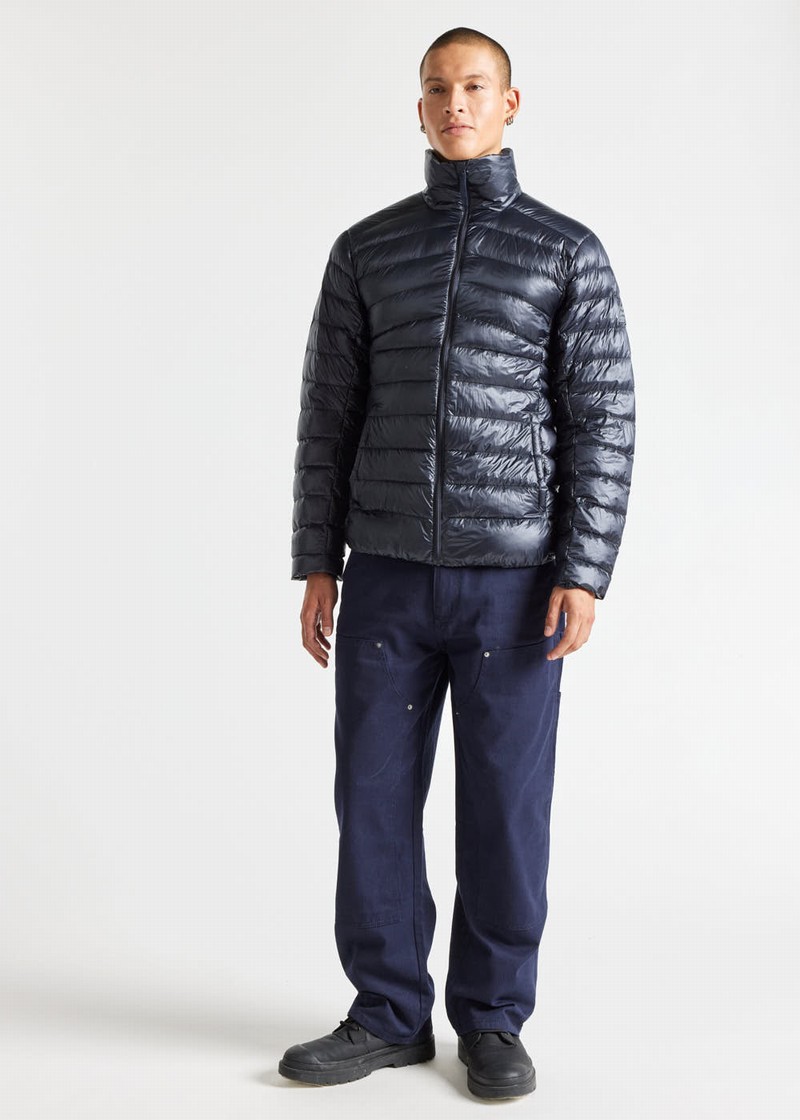 Men Pyrenex Pico Ultralight Down Jackets Navy | HBX198X6101