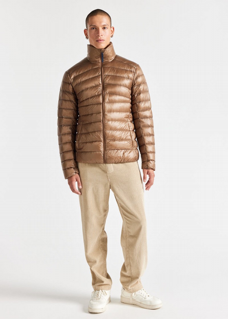 Men Pyrenex Pico Ultralight Down Jackets Brown | HZQ777Q2006