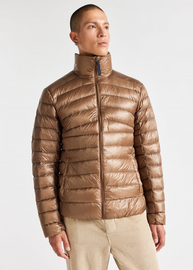 Men Pyrenex Pico Ultralight Down Jackets Brown | HZQ777Q2006