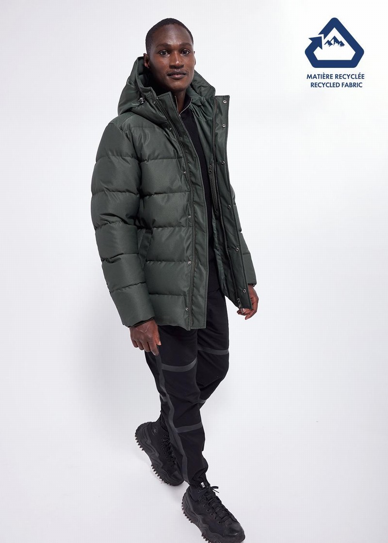 Men Pyrenex Pour Down Jackets Green | HCB930B0459