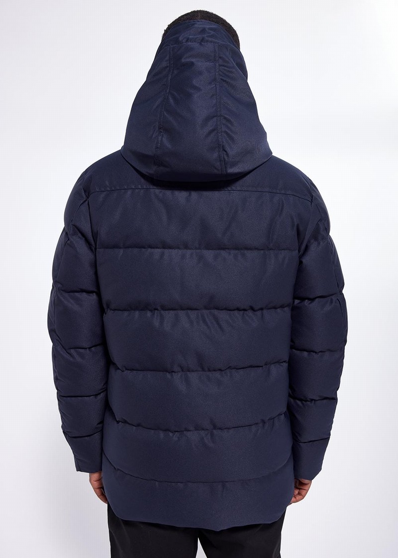 Men Pyrenex Pour Down Jackets Navy | HXS636S4906