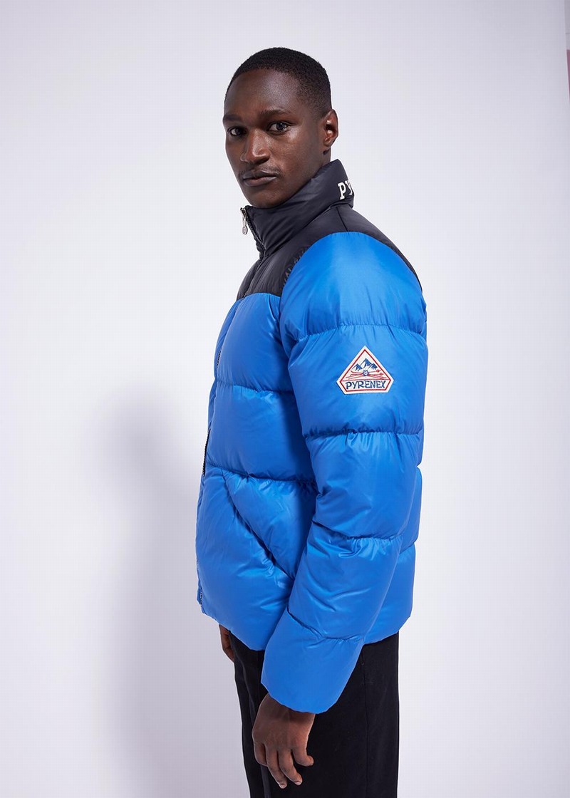 Men Pyrenex Radiant Down Jackets Blue | HNW117W3700