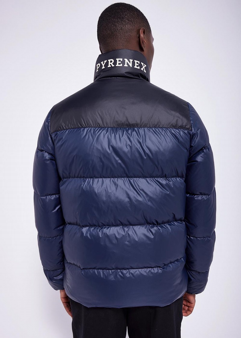 Men Pyrenex Radiant Down Jackets Navy | HSM562M7050