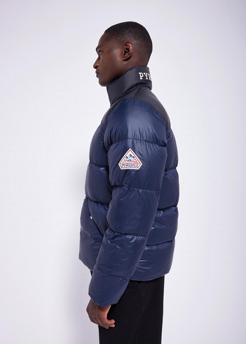 Men Pyrenex Radiant Down Jackets Navy | HSM562M7050