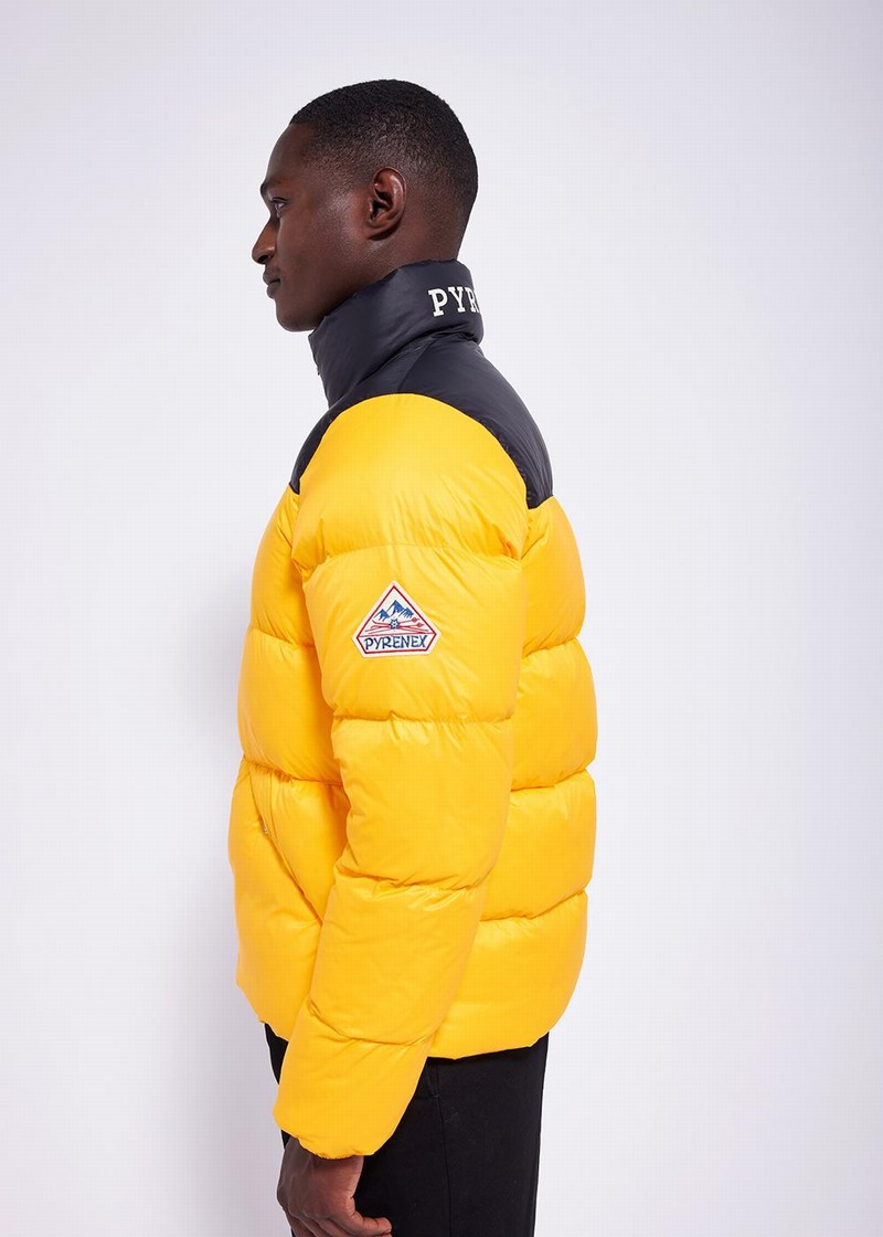 Men Pyrenex Radiant Down Jackets Yellow | HAT224T4532