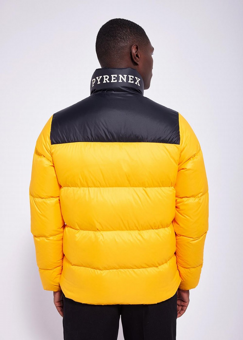 Men Pyrenex Radiant Down Jackets Yellow | HAT224T4532