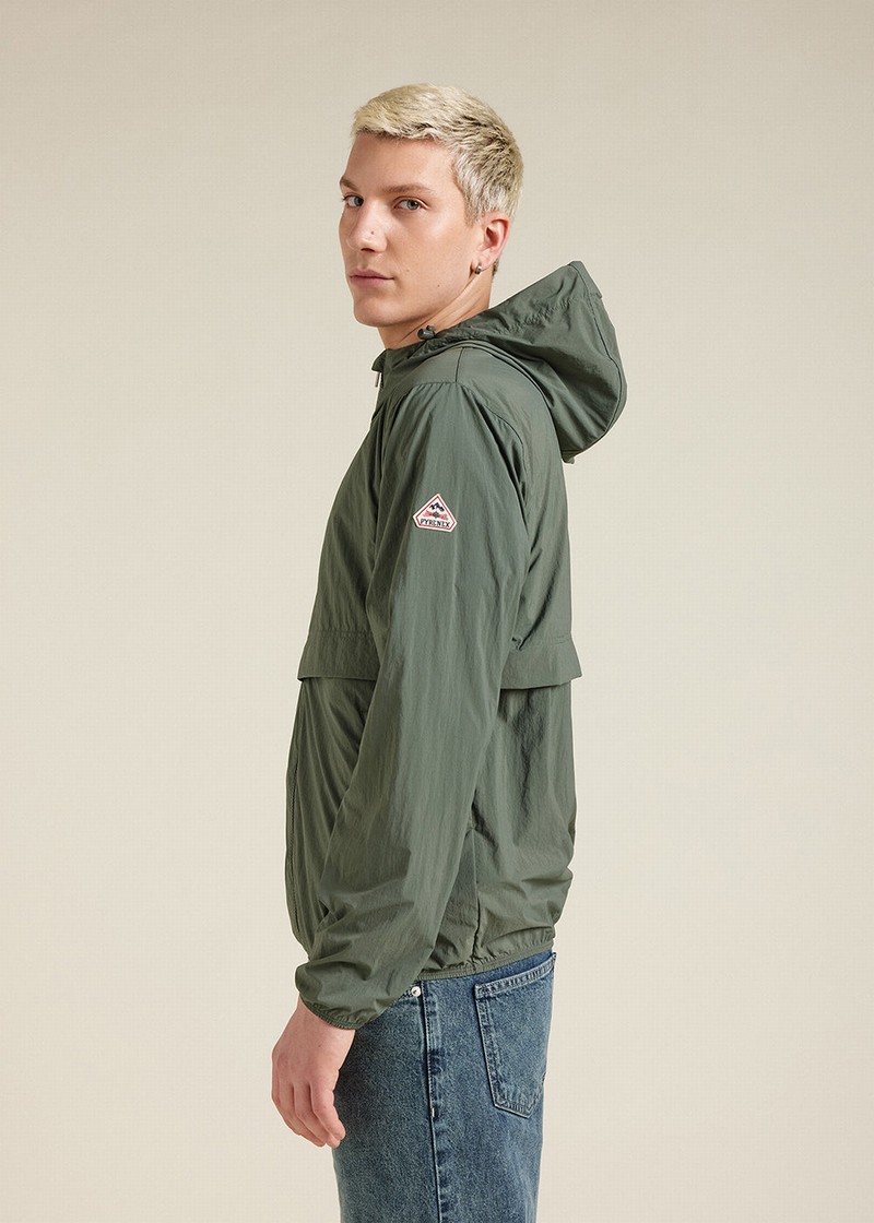 Men Pyrenex Ridge Windbreaker Green | HDS900S6757