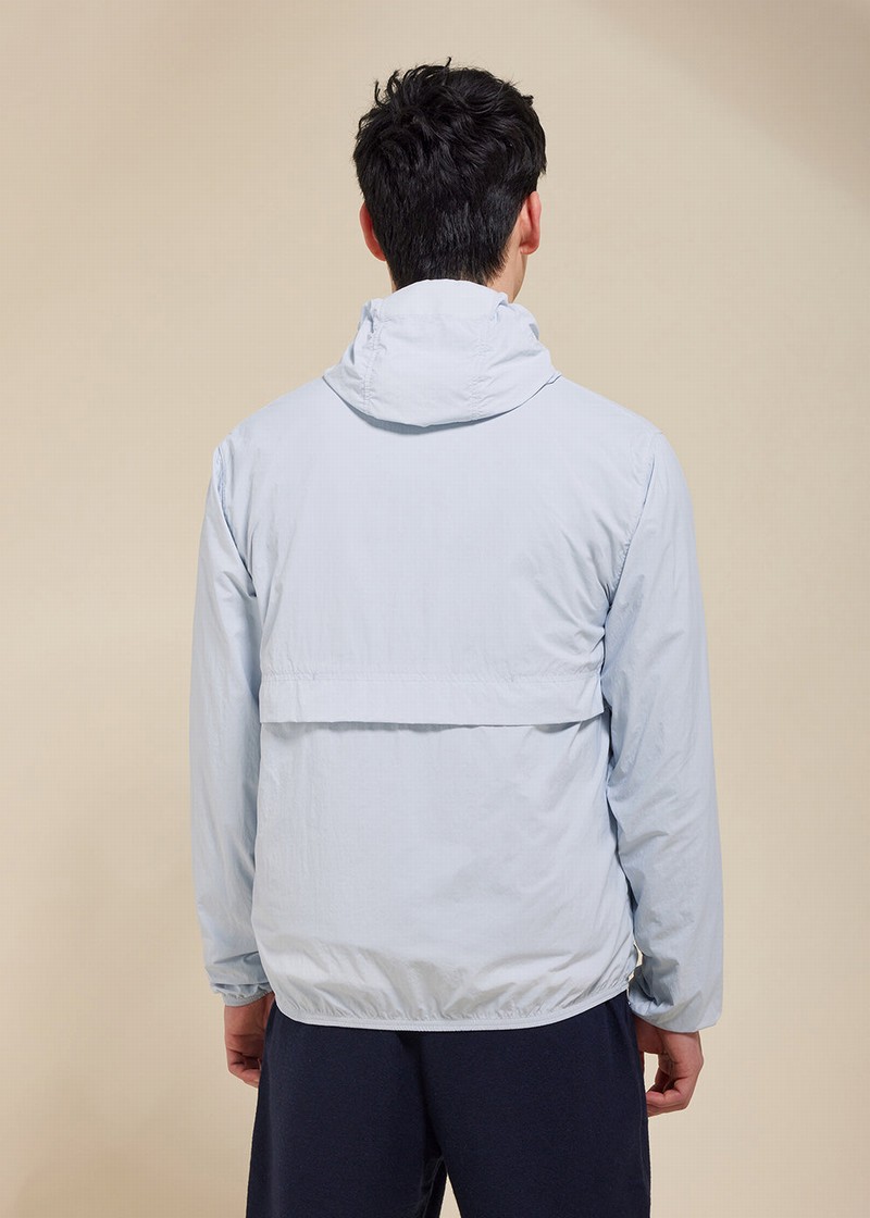 Men Pyrenex Ridge Windbreaker Silver | HYU677U3223