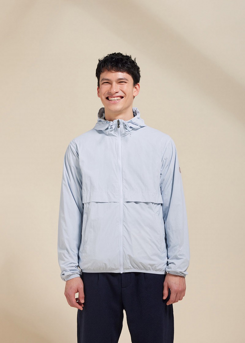 Men Pyrenex Ridge Windbreaker Silver | HYU677U3223