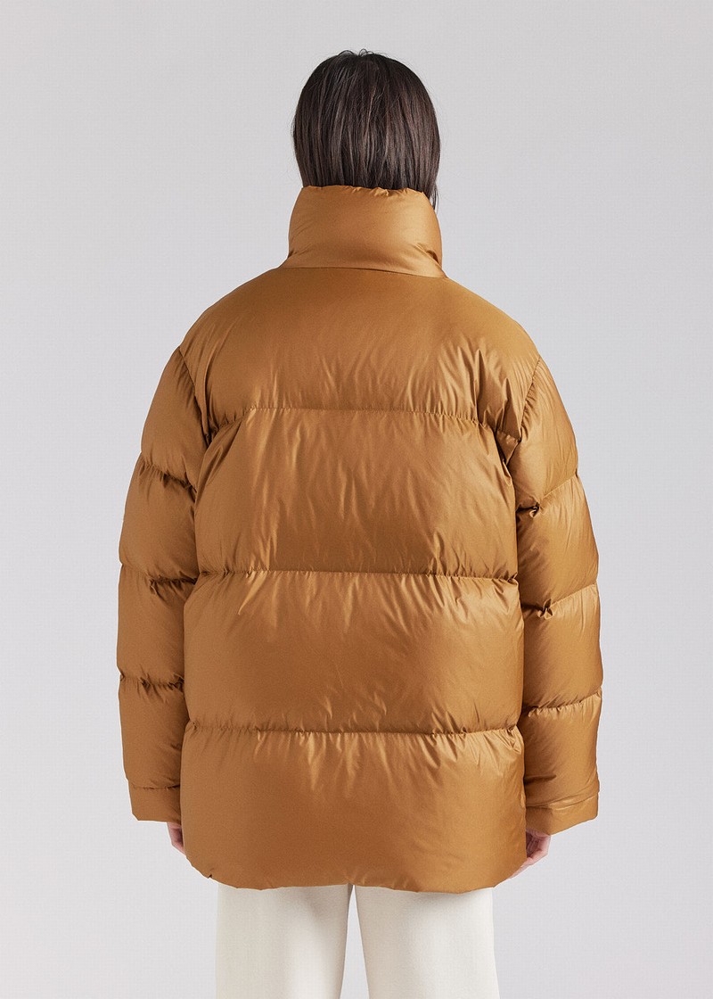 Men Pyrenex Shift Down Jackets Brown | HPO344O1961